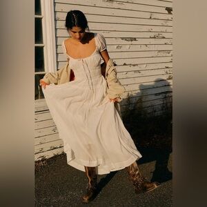 FREE PEOPLE FREE-EST FEELING BONITA MIDI DRESS